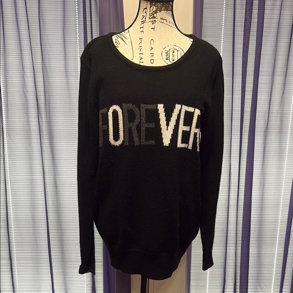Killstar Black and White Forever Sweater